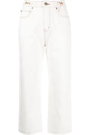 tout a coup Jeans rectos con detalle horsebit
