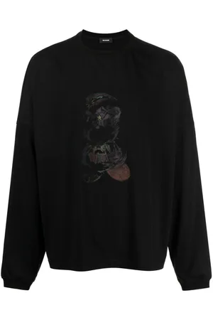 We11 Done Playera con caricatura estampada
