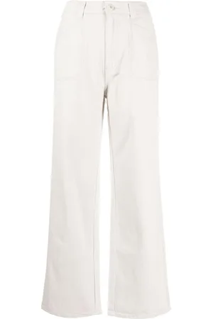 Izzue Pantalones rectos con parche del logo