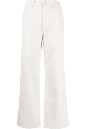 Izzue Pantalones rectos con parche del logo