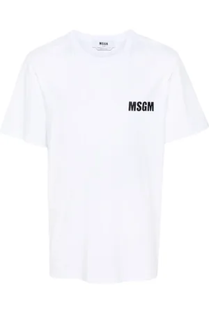 Msgm Playera con logo estampado