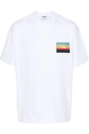 Msgm Playera con logo bordado