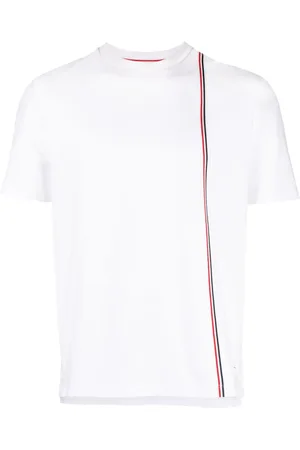 Thom Browne Playera con rayas RWB