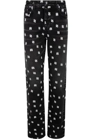 AMIRI Jeans rectos con estampado de cachemira