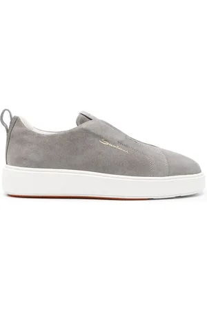 santoni Tenis de gamuza sin agujetas