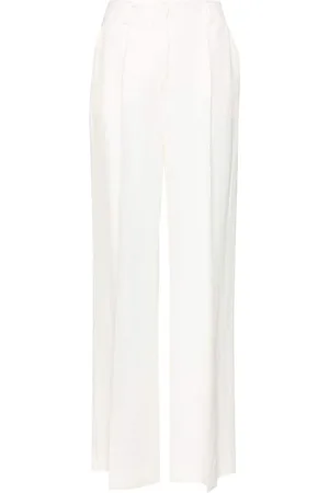 P.A.R.O.S.H. Pantalones de vestir rectos con tiro medio