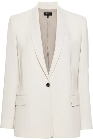 THEORY Blazer con botones y solapas de esmoquin