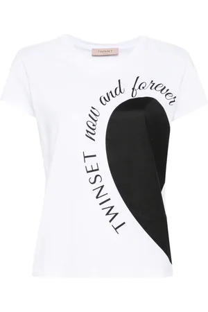 Twin-Set Playera con corazón estampado