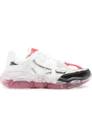 Moschino Tenis con agujetas y suela gruesa