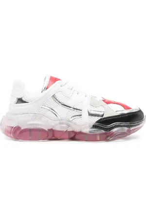 Moschino Tenis con agujetas y suela gruesa