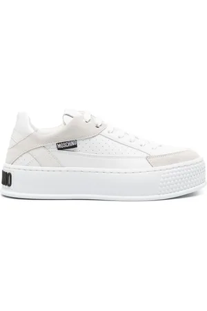 Moschino Tenis con logo en relieve