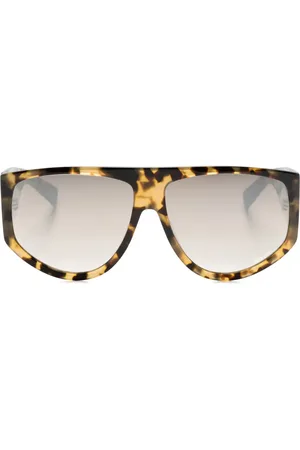 Missoni Lentes de sol con armazón oversize estilo carey