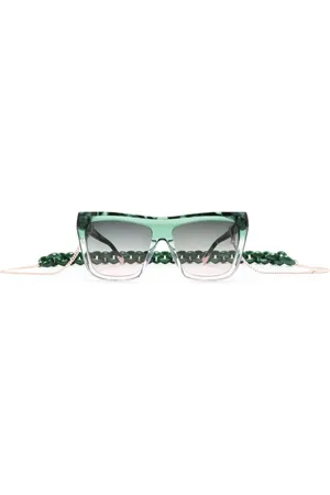 Missoni Lentes de sol con armazón cuadrada estilo carey
