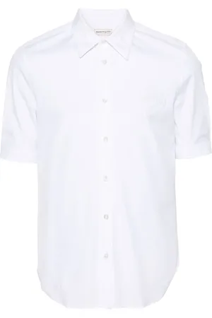 Alexander McQueen Camisa con logo bordado
