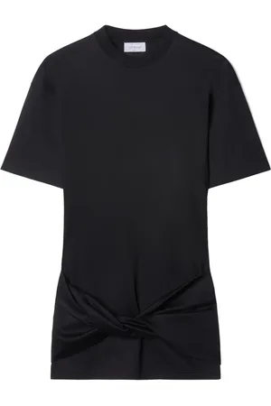 OFF-WHITE Vestido estilo playera con Arrow retorcido