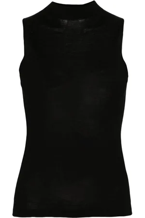 Twin-Set Top de seda con cuello falso