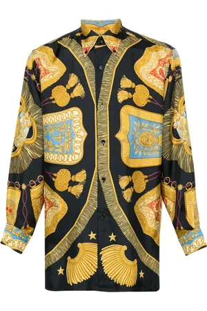 Hermès Camisa de seda con botones 1990