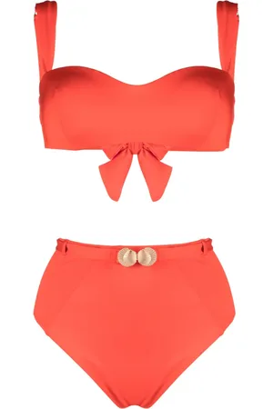 Noire Swimwear Bikini estilo bandeau con detalle de conchas de mar