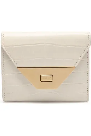 Bally Cartera con efecto de piel de cocodrilo