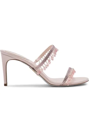 RENE CAOVILLA Sandalias con detalle de cristal y tacón de 75mm