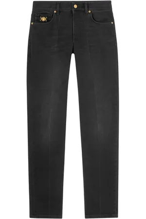 VERSACE Jeans slim con aplique Medusa Head