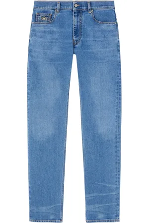VERSACE Jeans slim con aplique Medusa Head