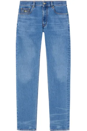 VERSACE Jeans slim con aplique Medusa Head