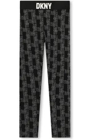 DKNY Leggins con pretina elástica y estampado del monograma