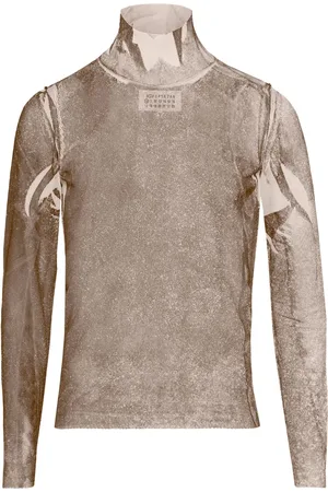 Maison Margiela Top de seda dip-dye