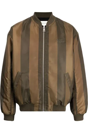 Maison Kitsuné Chamarra bomber con rayas estampadas