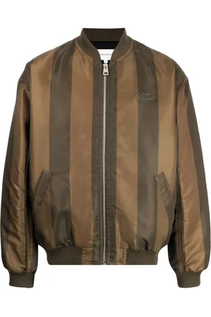 Maison Kitsuné Chamarra bomber con rayas estampadas
