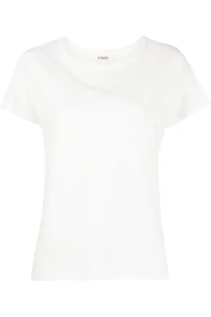 YMC Playera con cuello redondo