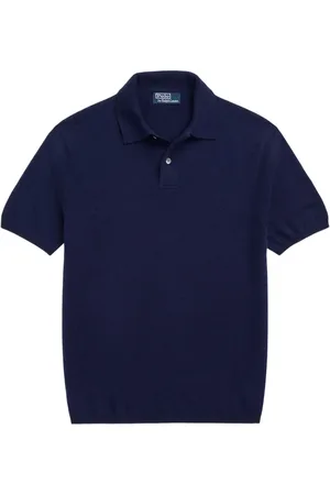 Ralph Lauren Playera tipo polo de cachemira de tejido fino