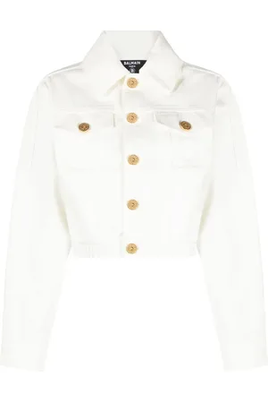 Balmain Chamarra de mezclilla corta