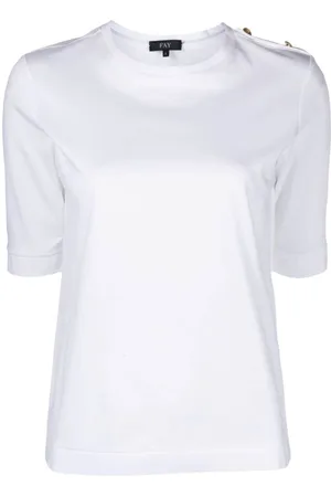FAY Playera de piqué con detalle de charreteras