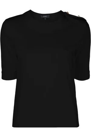 FAY Playera de piqué con detalle de charretera