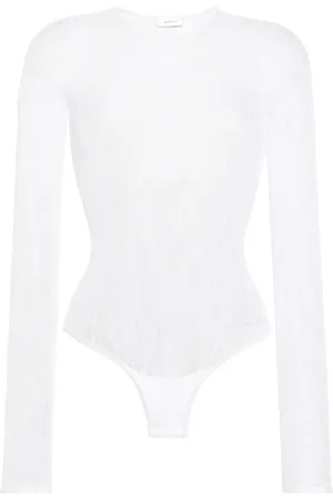 WARDROBE.NYC Top de encaje transparente