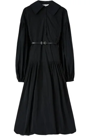 Jil Sander Vestido midi con cinturón