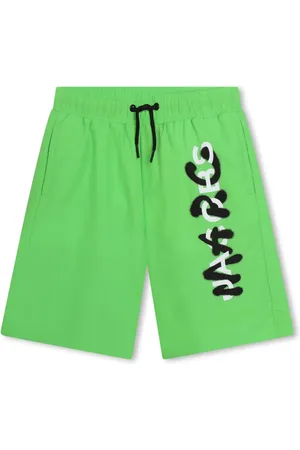 Marc Jacobs Shorts de playa con cordones y logo estampado