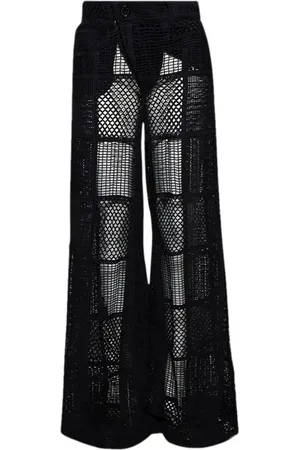 Roberta Einer Pantalones tejidos de crochet anchos
