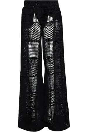Roberta Einer Pantalones tejidos de crochet anchos