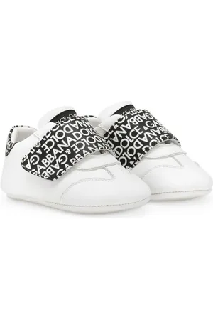 Dolce & Gabbana Tenis con cierre autoadherente y logo estampado