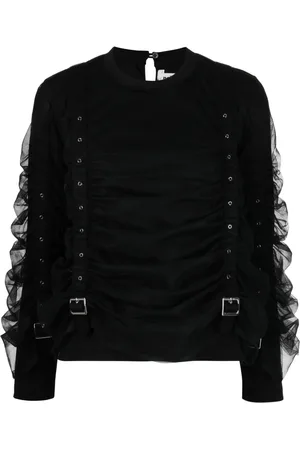 NOIR KEI NINOMIYA Blusa con paneles y hebilla