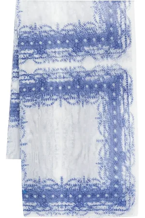 Serafini Mascada de tul con estampado floral