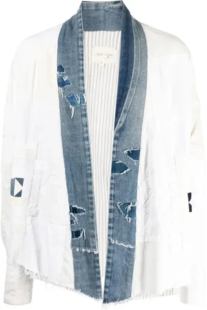 GREG LAUREN Chamarra con efecto envejecido
