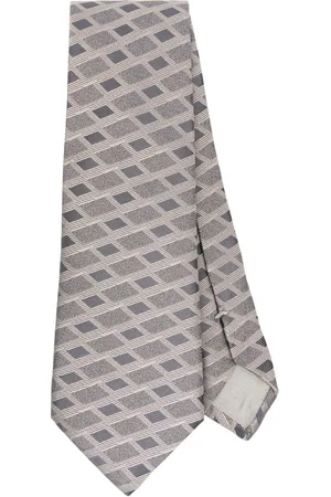 Giorgio Armani Corbata de seda con motivo en jacquard