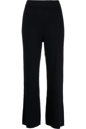 GOODIOUS Pantalones tejidos de canalé capri