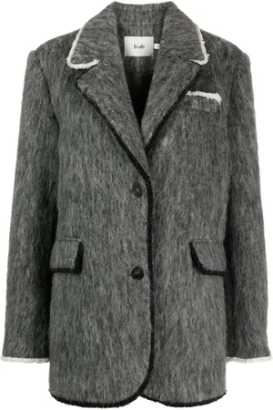 B+AB Blazer con botones y acabado cepillado