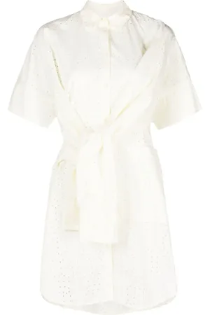 HENRIK VIBSKOV Vestido camisero Fold con bordado inglés