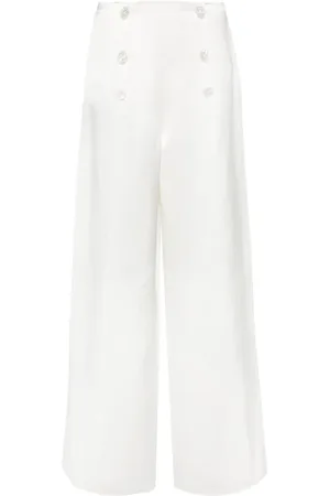 Ralph Lauren Pantalones anchos con efecto satinado